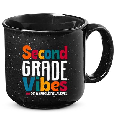Second Grade Vibes Vintage 1st Day Of School Team 2nd Grade 15oz Campfire Ceramic Mug