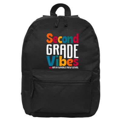 Second Grade Vibes Vintage 1st Day Of School Team 2nd Grade 16 in Basic Backpack