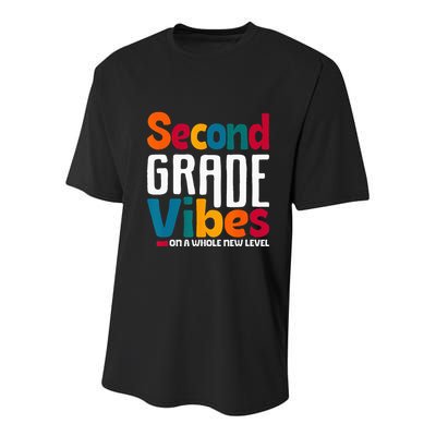 Second Grade Vibes Vintage 1st Day Of School Team 2nd Grade Youth Performance Sprint T-Shirt