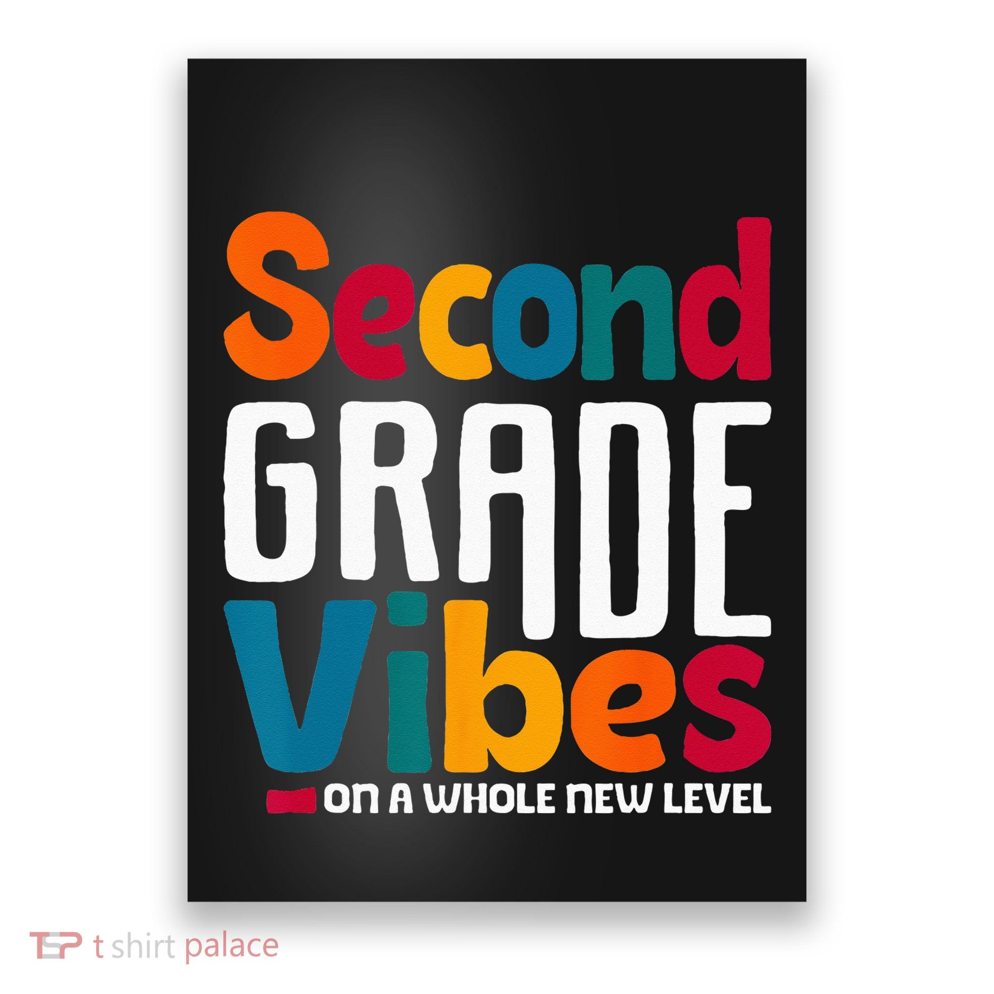 Second Grade Vibes Vintage 1st Day Of School Team 2nd Grade Poster