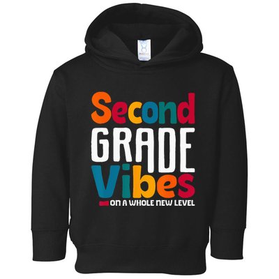 Second Grade Vibes Vintage 1st Day Of School Team 2nd Grade Toddler Hoodie