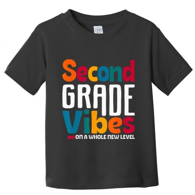 Second Grade Vibes Vintage 1st Day Of School Team 2nd Grade Toddler T-Shirt
