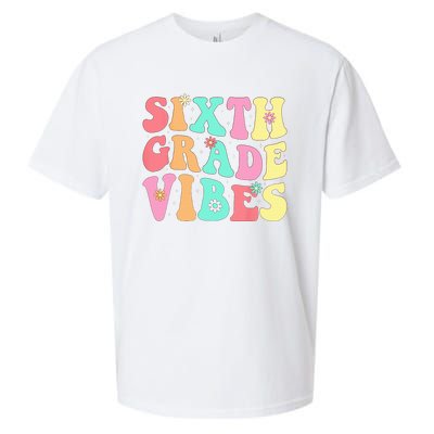 Sixth Grade Vibes 6th Grade First Day Of School Teacher Sueded Cloud Jersey T-Shirt