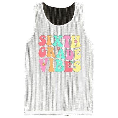 Sixth Grade Vibes 6th Grade First Day Of School Teacher Mesh Reversible Basketball Jersey Tank