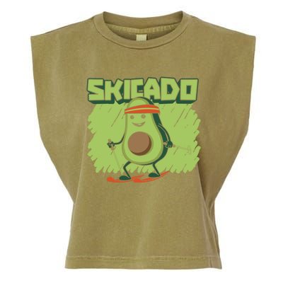 Skicado Gift Winter Snow Sports Skier Ski Mountains Skiing Gift Garment-Dyed Women's Muscle Tee