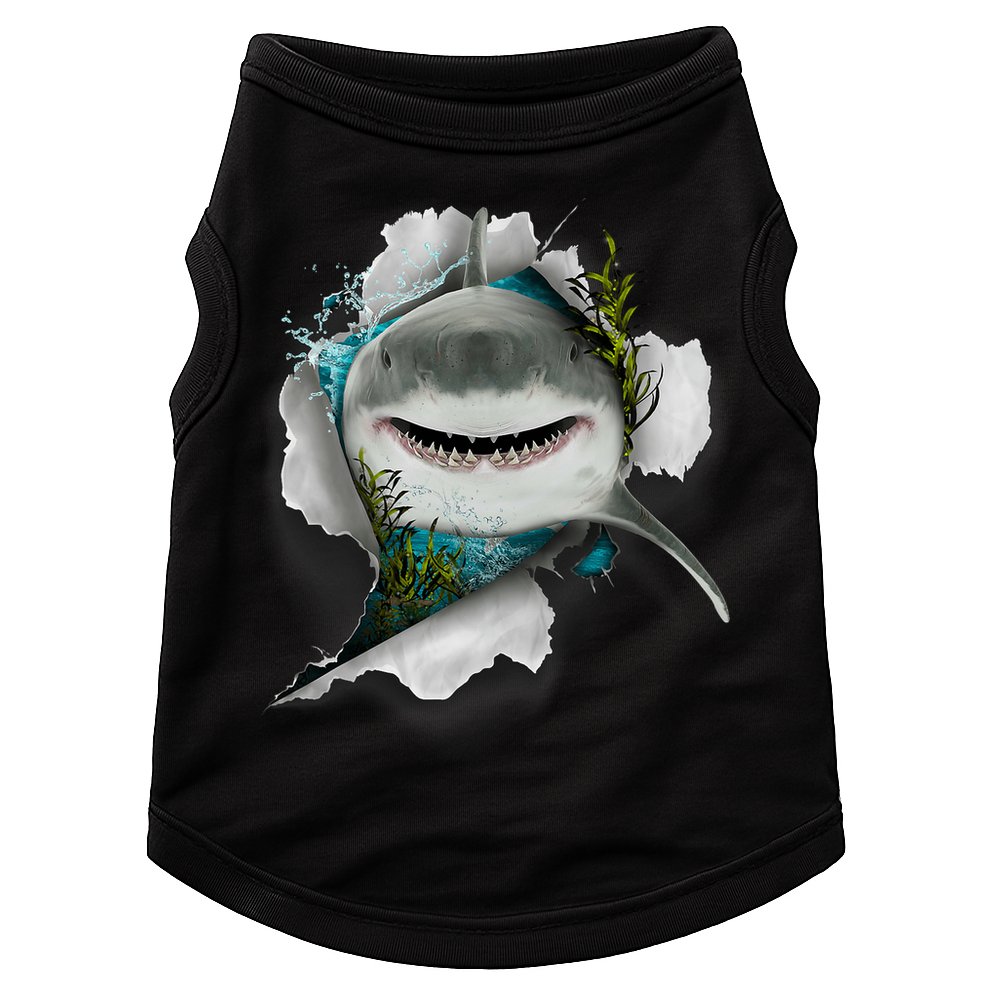 Shark Great White Shark Deep Sea Fishing Funny Shark Doggie Tank
