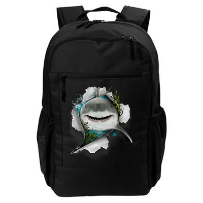 Shark Great White Shark Deep Sea Fishing Funny Shark Daily Commute Backpack