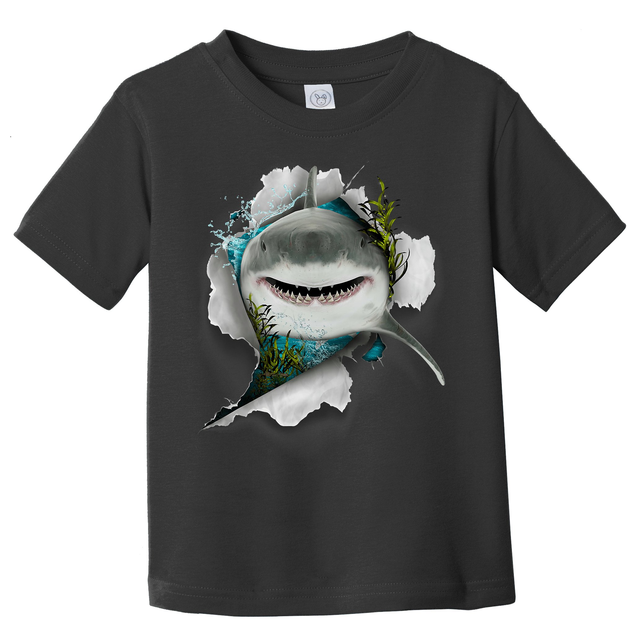 Shark Great White Shark Deep Sea Fishing Funny Shark Toddler T-Shirt
