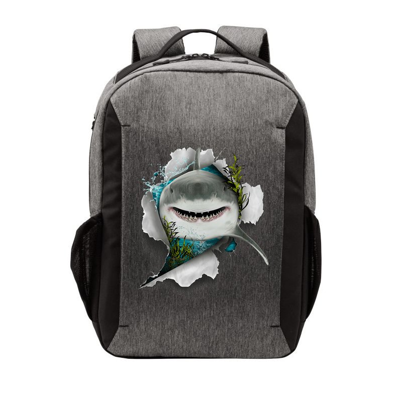 Shark Great White Shark Deep Sea Fishing Funny Shark Vector Backpack