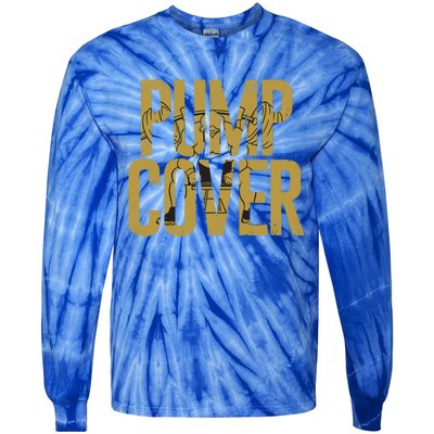 S Gym Wear Funny Dad Pump Cover Gift Tie-Dye Long Sleeve Shirt