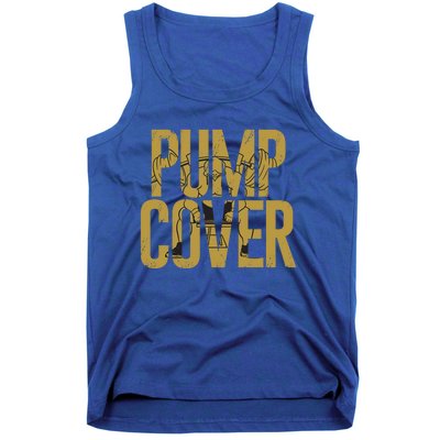 S Gym Wear Funny Dad Pump Cover Gift Tank Top