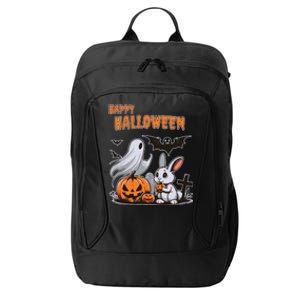 Spooky Ghost With Bunny City Backpack