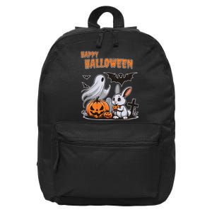 Spooky Ghost With Bunny 16 in Basic Backpack