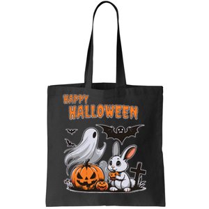 Spooky Ghost With Bunny Tote Bag