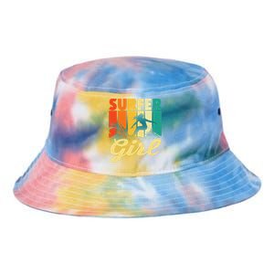 Surfer Girl Waves Surfing Trainer Surfboard Lover Tie Dye Newport Bucket Hat