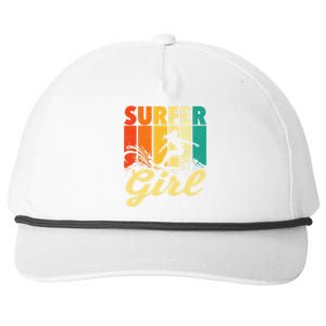 Surfer Girl Waves Surfing Trainer Surfboard Lover Snapback Five-Panel Rope Hat