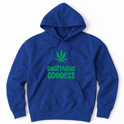 Sagittarius Goddess Weed Leaf Marijuana Horoscope Astrology Gift Hoodie
