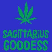 Sagittarius Goddess Weed Leaf Marijuana Horoscope Astrology Gift Tall T-Shirt