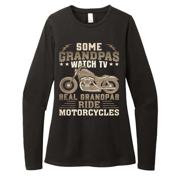 Some Grandpas Watch TV Real Grandpas Ride Motorcycles Womens CVC Long Sleeve Shirt