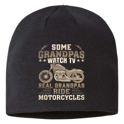 Some Grandpas Watch TV Real Grandpas Ride Motorcycles Sustainable Beanie