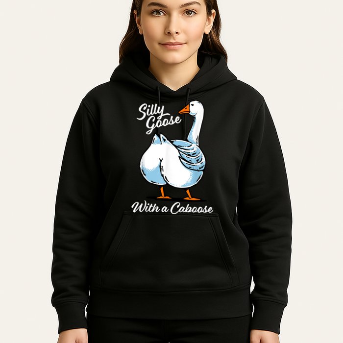 Silly Goose With A Caboose Funny Hoodie