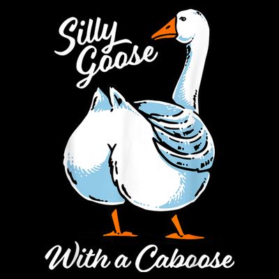 Silly Goose With A Caboose Funny T-Shirt
