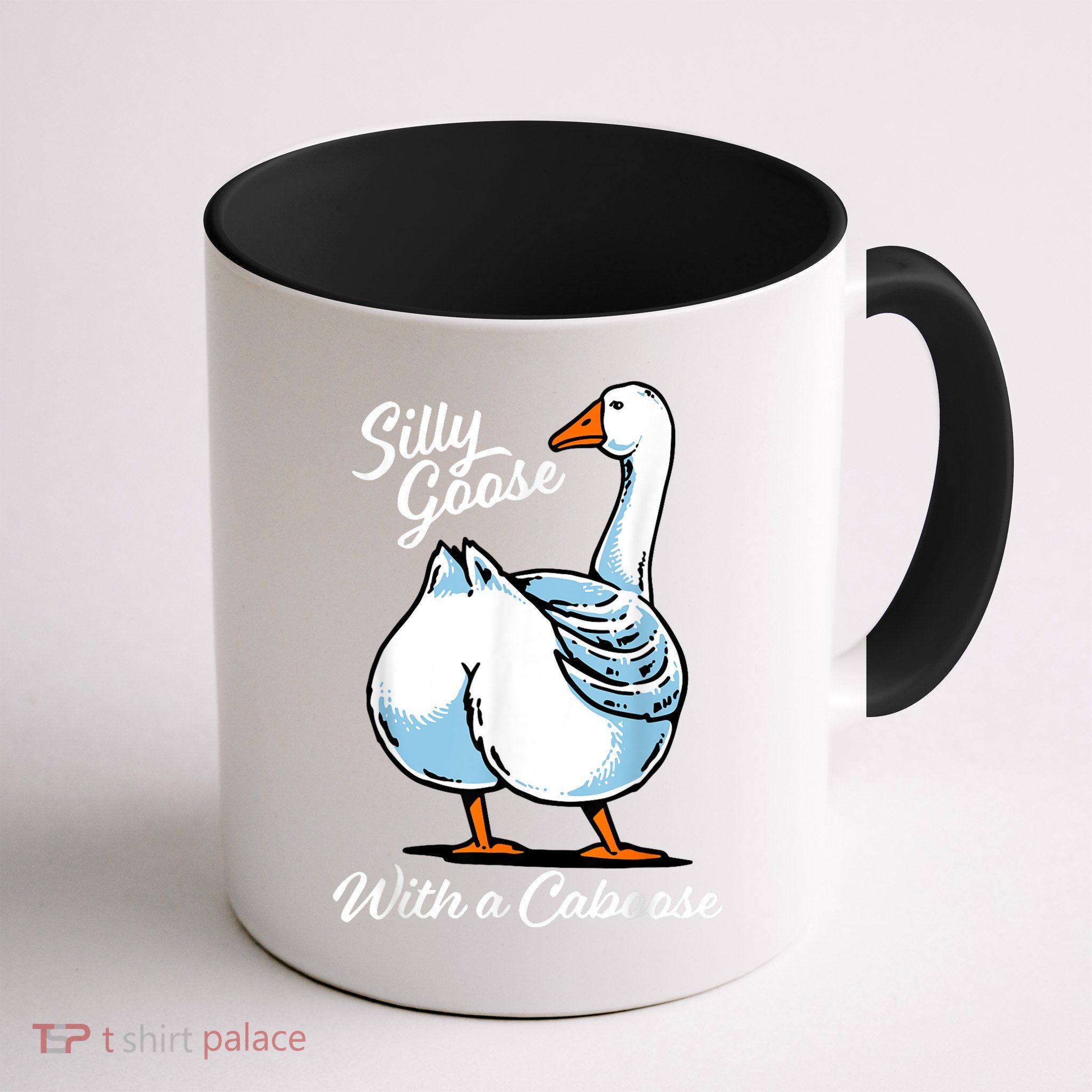 Silly Goose With A Caboose Funny Mug