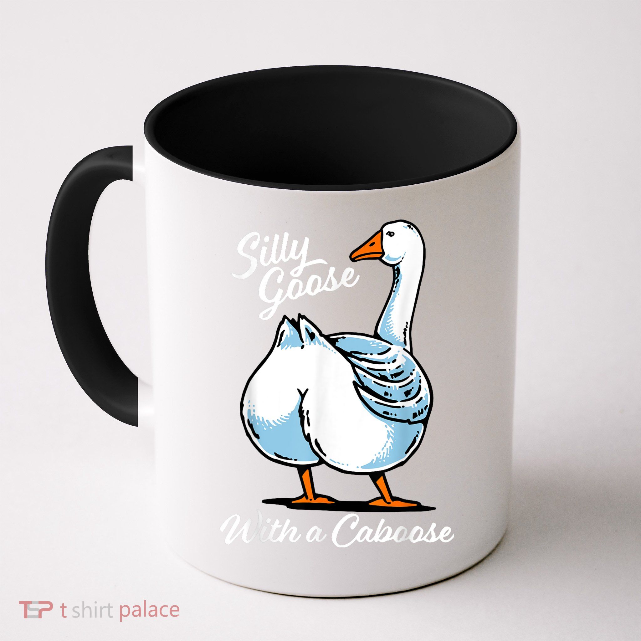 Silly Goose With A Caboose Funny Mug
