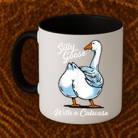 Silly Goose With A Caboose Funny Mug