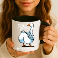 Silly Goose With A Caboose Funny Mug