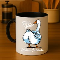 Silly Goose With A Caboose Funny Mug