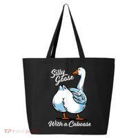 Silly Goose With A Caboose Funny 25L Jumbo Tote