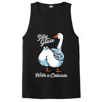 Silly Goose With A Caboose Funny PosiCharge Competitor Tank