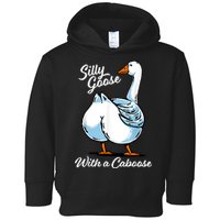 Silly Goose With A Caboose Funny Toddler Hoodie