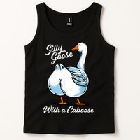 Silly Goose With A Caboose Funny Tank Top