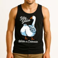 Silly Goose With A Caboose Funny Tank Top