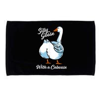 Silly Goose With A Caboose Funny Microfiber Hand Towel
