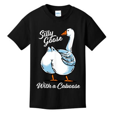 Silly Goose With A Caboose Funny Kids T-Shirt