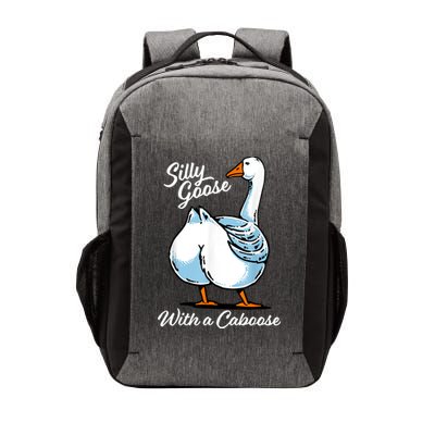 Silly Goose With A Caboose Funny Vector Backpack