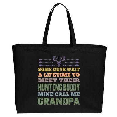 Some Guys Wait A Lifetime To Meet Their Hunting Buddy Cute Gift Cotton Canvas Jumbo Tote