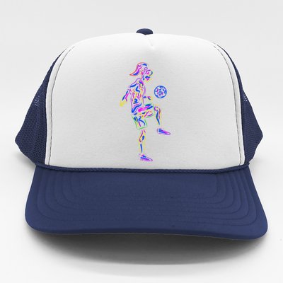 Soccer Girl Women Players Trucker Hat