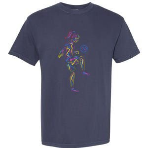 Soccer Girl Women Players Garment-Dyed Heavyweight T-Shirt