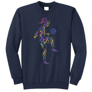 Soccer Girl Women Players Sweatshirt