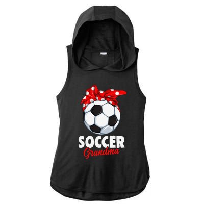 Soccer Grandma Women Ladies PosiCharge Tri-Blend Wicking Draft Hoodie Tank