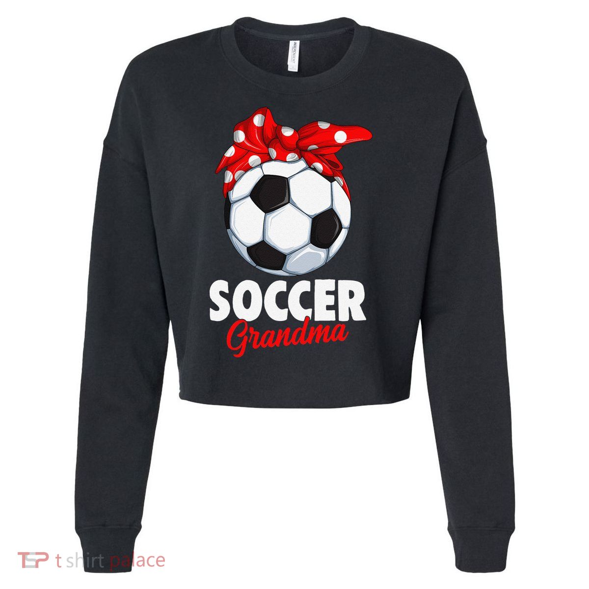 Soccer Grandma Women Cropped Pullover Crew