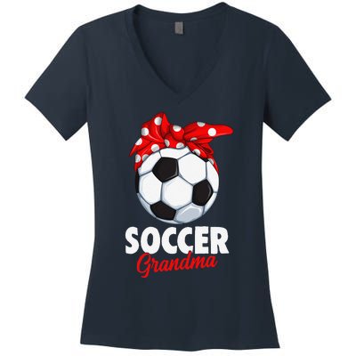 Soccer Grandma Women Women's V-Neck T-Shirt