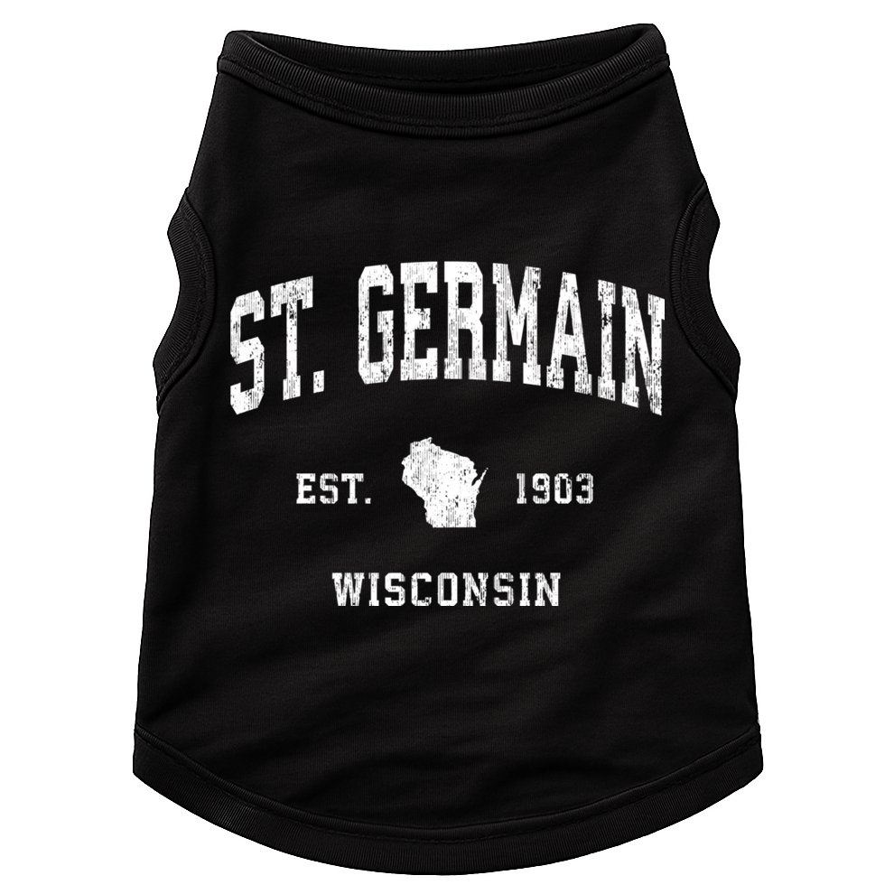 St. Germain Wisconsin Wi Vintage Athletic Sports Doggie Tank