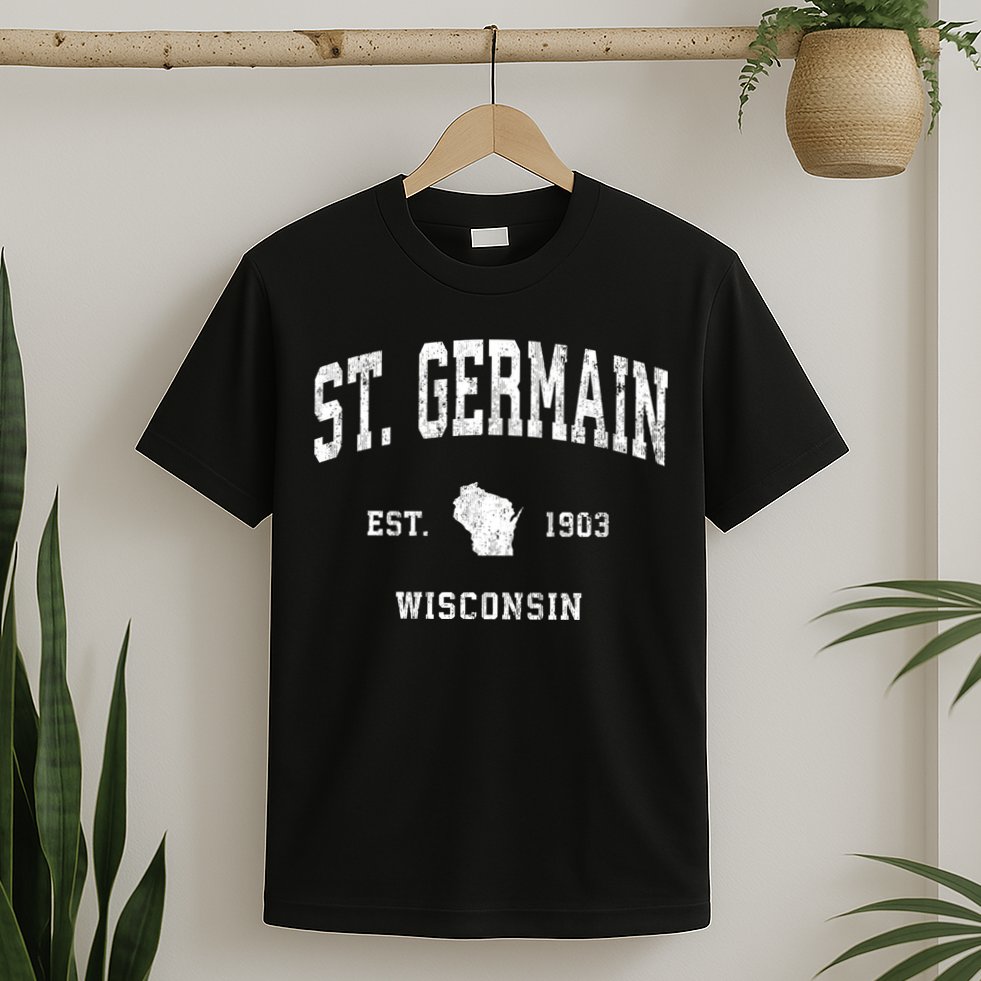 St. Germain Wisconsin Wi Vintage Athletic Sports T-Shirt
