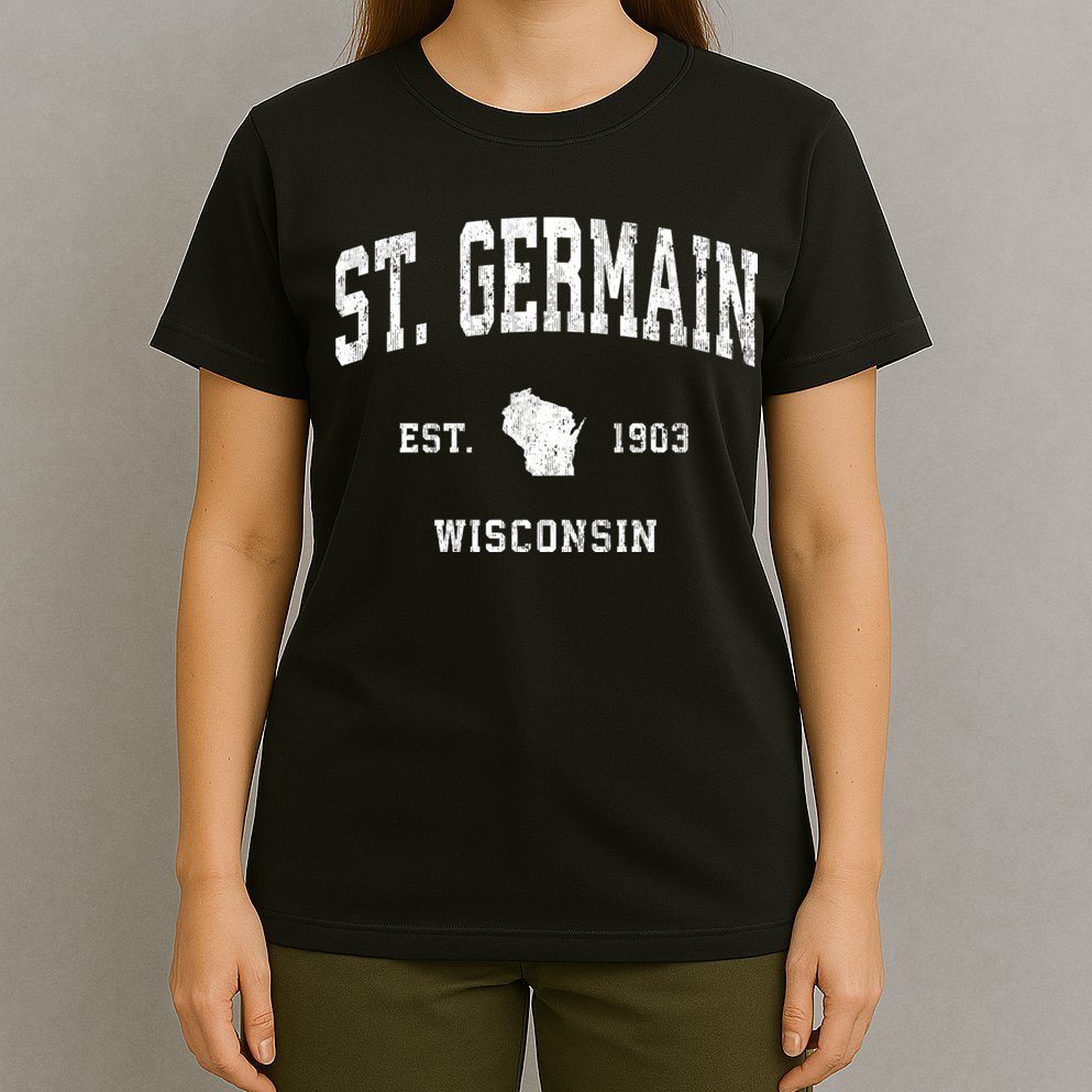 St. Germain Wisconsin Wi Vintage Athletic Sports T-Shirt