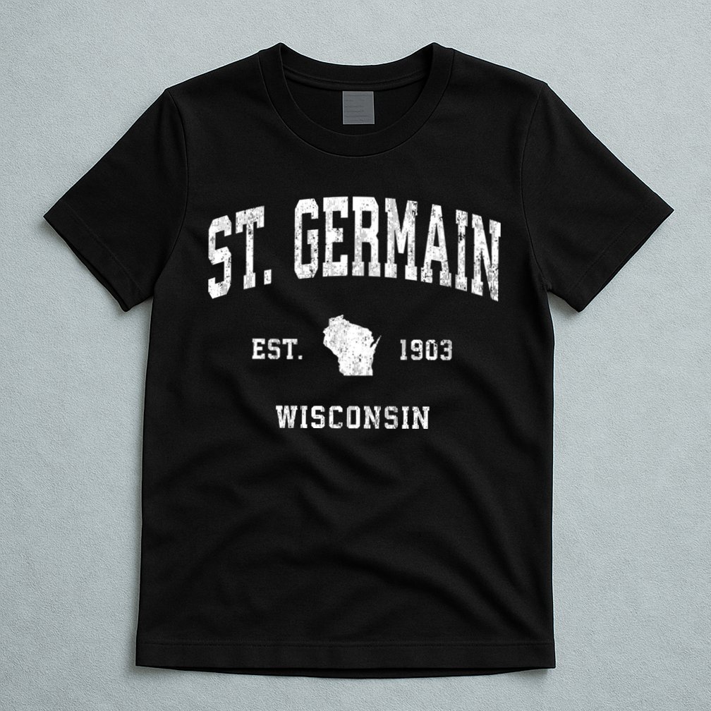 St. Germain Wisconsin Wi Vintage Athletic Sports T-Shirt